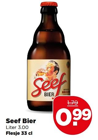Aanbiedingen Seef bier - Seef - Geldig van 09/07/2017 tot 15/07/2017 bij Plus