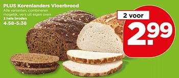Aanbiedingen Plus korenlanders vloerbrood - Huismerk - Plus - Geldig van 09/07/2017 tot 15/07/2017 bij Plus