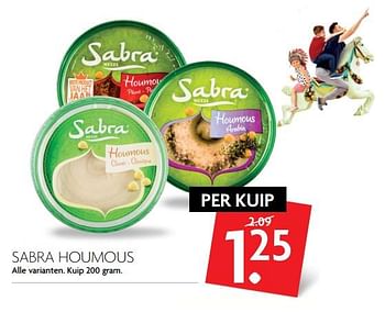 Aanbiedingen Sabra houmous - Sabra - Geldig van 09/07/2017 tot 15/07/2017 bij Deka Markt