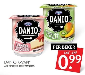 Aanbiedingen Danio kwark - Danone - Geldig van 09/07/2017 tot 15/07/2017 bij Deka Markt