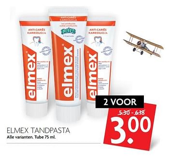 Aanbiedingen Elmex tandpasta - Elmex - Geldig van 09/07/2017 tot 15/07/2017 bij Deka Markt