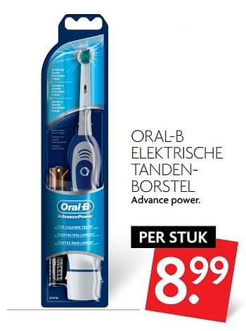 Aanbiedingen Oral-b elektrische tandenborstel - Oral-B - Geldig van 09/07/2017 tot 15/07/2017 bij Deka Markt