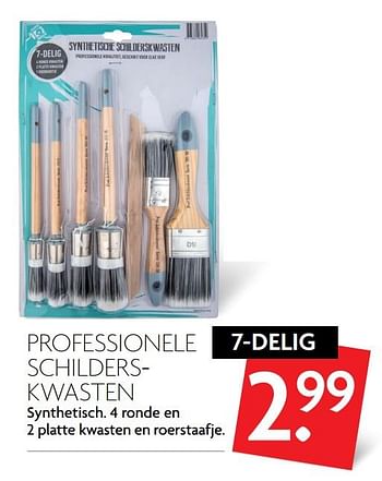 Aanbiedingen Professionele schilderskwasten - Huismerk - Deka Markt - Geldig van 09/07/2017 tot 15/07/2017 bij Deka Markt