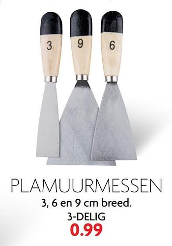 Aanbiedingen Plamuurmessen - Huismerk - Deka Markt - Geldig van 09/07/2017 tot 15/07/2017 bij Deka Markt