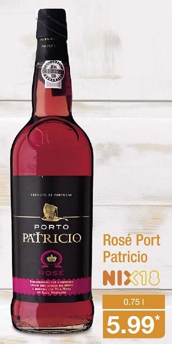 Aanbiedingen Rosé port patricio - Patricio - Geldig van 09/07/2017 tot 15/07/2017 bij Aldi