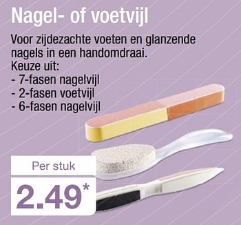 Aanbiedingen Nagel- of voetvijl - Huismerk - Aldi - Geldig van 09/07/2017 tot 15/07/2017 bij Aldi