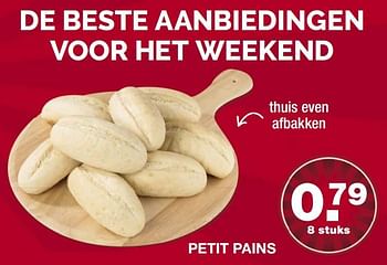 Aanbiedingen Petit pains - Huismerk - Aldi - Geldig van 09/07/2017 tot 15/07/2017 bij Aldi