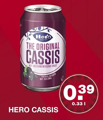 Aanbiedingen Hero cassis - Hero - Geldig van 09/07/2017 tot 15/07/2017 bij Aldi