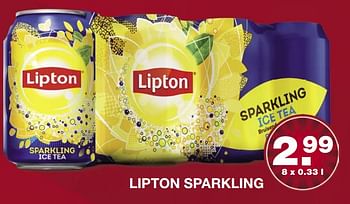 Aanbiedingen Lipton sparkling - Lipton - Geldig van 09/07/2017 tot 15/07/2017 bij Aldi