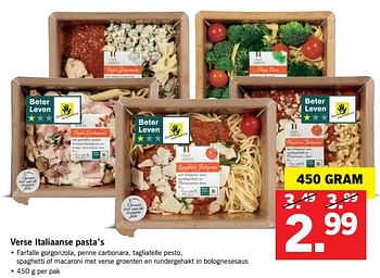 Aanbiedingen Verse italiaanse pasta - Huismerk - Lidl - Geldig van 09/07/2017 tot 16/07/2017 bij Lidl