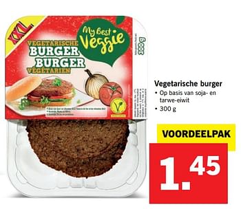 Aanbiedingen Vegetarische burger - My Best Veggie - Geldig van 09/07/2017 tot 16/07/2017 bij Lidl