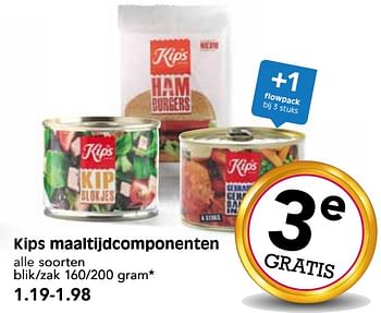 Aanbiedingen Kips maaltijdcomponenten - Kips - Geldig van 09/07/2017 tot 15/07/2017 bij Em-té