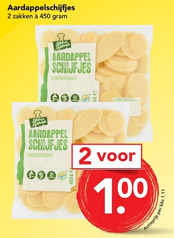 Aanbiedingen Aardappelschijfjes - Huismerk deen supermarkt - Geldig van 09/07/2017 tot 15/07/2017 bij Deen Supermarkten