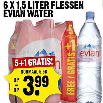 Aanbiedingen Flessen evian water - Evian - Geldig van 09/07/2017 tot 15/07/2017 bij Dirk III