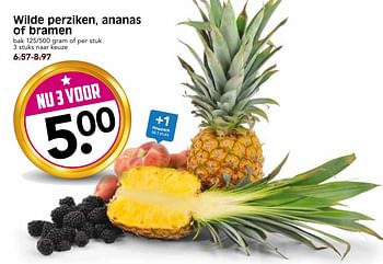 Aanbiedingen Wilde perziken, ananas of bramen - Huismerk - Em-té - Geldig van 09/07/2017 tot 15/07/2017 bij Em-té