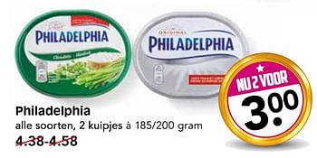 Aanbiedingen Philadelphia alle soorten - Philadelphia - Geldig van 09/07/2017 tot 15/07/2017 bij Em-té