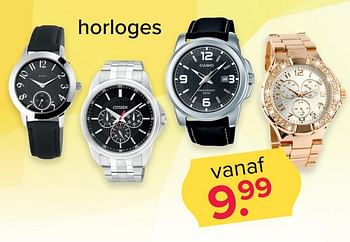 Aanbiedingen Horloges - Casio - Geldig van 10/07/2017 tot 16/07/2017 bij Kijkshop