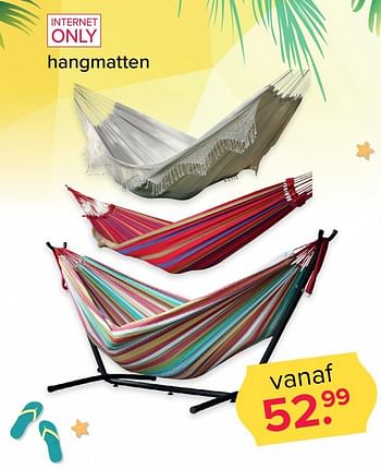 Aanbiedingen Hangmatten - Huismerk - Kijkshop - Geldig van 10/07/2017 tot 16/07/2017 bij Kijkshop
