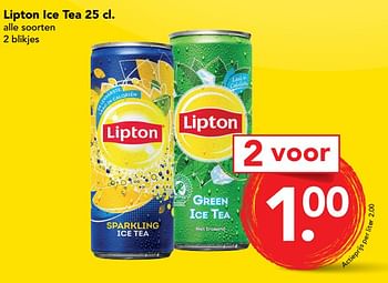 Aanbiedingen Lipton ice tea - Lipton - Geldig van 09/07/2017 tot 15/07/2017 bij Deen Supermarkten