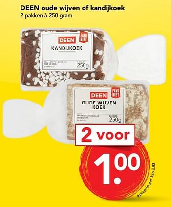Aanbiedingen Oude wijven of kandijkoek - Huismerk deen supermarkt - Geldig van 09/07/2017 tot 15/07/2017 bij Deen Supermarkten