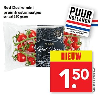 Aanbiedingen Red desire mini pruimtrostomaatjes - Huismerk deen supermarkt - Geldig van 09/07/2017 tot 15/07/2017 bij Deen Supermarkten