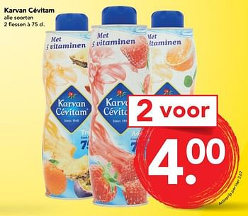 Aanbiedingen Karvan cévitam - Karvan Cévitam - Geldig van 09/07/2017 tot 15/07/2017 bij Deen Supermarkten