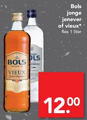 Aanbiedingen Bols jonge jenever of vieux - Bols - Geldig van 09/07/2017 tot 15/07/2017 bij Deen Supermarkten