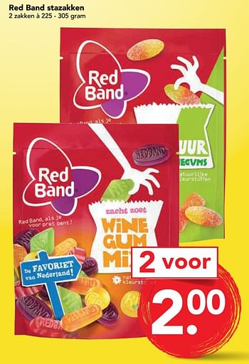 Aanbiedingen Red band stazakken - Red band - Geldig van 09/07/2017 tot 15/07/2017 bij Deen Supermarkten