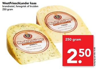 Aanbiedingen Westfrieschlander kaas - WestFrieschLander  - Geldig van 09/07/2017 tot 15/07/2017 bij Deen Supermarkten