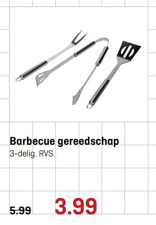 Aanbiedingen Barbecue gereedschap - Huismerk - Multimate - Geldig van 10/07/2017 tot 23/07/2017 bij Multimate