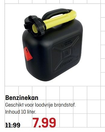 Aanbiedingen Benzinekan - Huismerk - Multimate - Geldig van 10/07/2017 tot 23/07/2017 bij Multimate