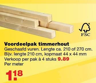 Aanbiedingen Voordeelpak timmerhout - Huismerk - Praxis - Geldig van 10/07/2017 tot 16/07/2017 bij Praxis