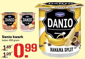 Aanbiedingen Danio kwark - Danone - Geldig van 10/07/2017 tot 16/07/2017 bij Coop
