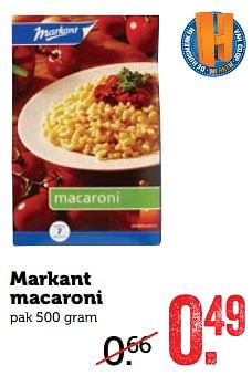 Aanbiedingen Markant macaroni - Markant - Geldig van 10/07/2017 tot 16/07/2017 bij Coop