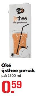 Aanbiedingen Oké ijsthee perzik - Oké - Geldig van 10/07/2017 tot 16/07/2017 bij Coop