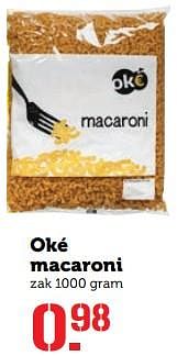 Aanbiedingen Oké macaroni - Oké - Geldig van 10/07/2017 tot 16/07/2017 bij Coop