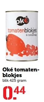 Aanbiedingen Oké tomatenblokjes - Oké - Geldig van 10/07/2017 tot 16/07/2017 bij Coop