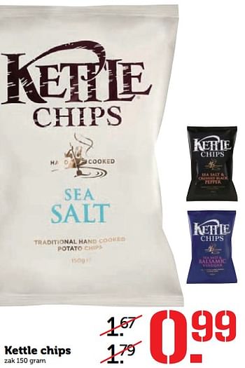 Aanbiedingen Kettle chips - Kettle - Geldig van 10/07/2017 tot 16/07/2017 bij Coop