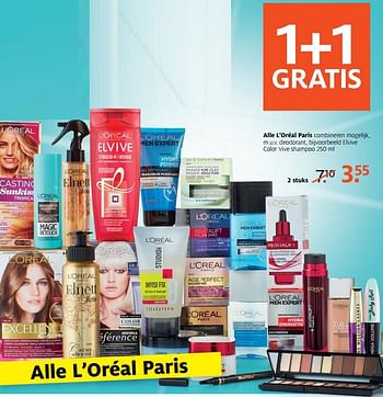 Aanbiedingen Elvive color vive shampoo - L'Oreal Paris - Geldig van 10/07/2017 tot 16/07/2017 bij Etos