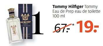 Aanbiedingen Tommy hilfiger tommy eau de prep eau de toilette - Tommy Hilfiger - Geldig van 10/07/2017 tot 16/07/2017 bij Etos