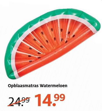 Aanbiedingen Opblaasmatras watermeloen - Huismerk - Etos - Geldig van 10/07/2017 tot 16/07/2017 bij Etos