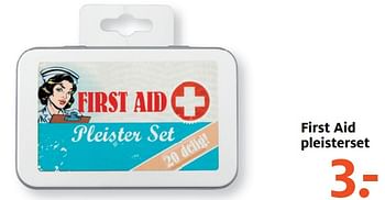 Aanbiedingen First aid pleisterset - Huismerk - Etos - Geldig van 10/07/2017 tot 16/07/2017 bij Etos