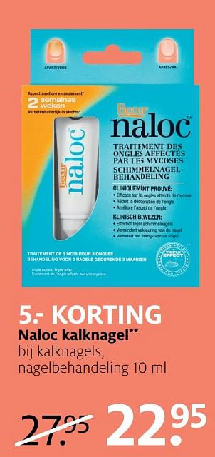 Aanbiedingen Kalknagels, nagelbehandeling - Naloc - Geldig van 10/07/2017 tot 16/07/2017 bij Etos