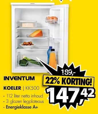Aanbiedingen Inventum koeler kk500 - Inventum - Geldig van 10/07/2017 tot 16/07/2017 bij Expert