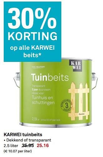 Aanbiedingen Tuinbeits - Huismerk Karwei - Geldig van 10/07/2017 tot 16/07/2017 bij Karwei