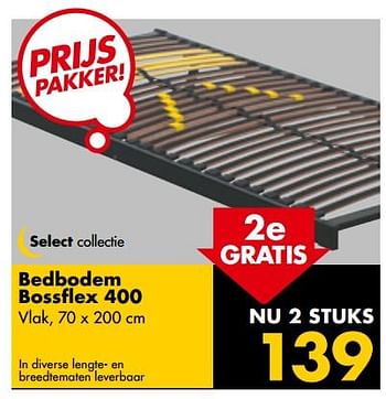 Aanbiedingen Bedbodem bossflex 400 - Huismerk - Beter Bed - Geldig van 10/07/2017 tot 16/07/2017 bij Beter Bed