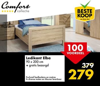Aanbiedingen Ledikant elba - Huismerk - Beter Bed - Geldig van 10/07/2017 tot 16/07/2017 bij Beter Bed