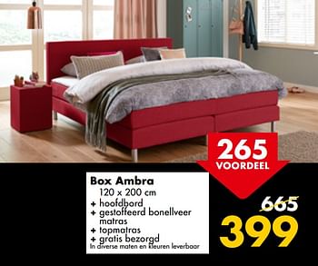 Aanbiedingen Box ambra - Huismerk - Beter Bed - Geldig van 10/07/2017 tot 16/07/2017 bij Beter Bed