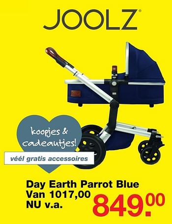 Aanbiedingen Day earth parrot blue - Joolz - Geldig van 09/07/2017 tot 30/07/2017 bij Baby & Tiener Megastore