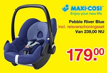 Aanbiedingen Pebble river blue - Maxi-cosi - Geldig van 09/07/2017 tot 30/07/2017 bij Baby & Tiener Megastore